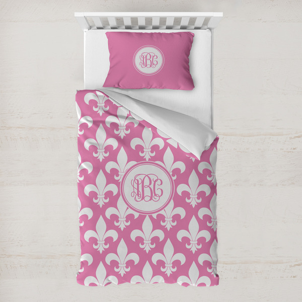 Custom Fleur De Lis Toddler Bedding w/ Monogram