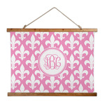 Fleur De Lis Wall Hanging Tapestry - Wide (Personalized)