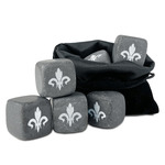 Fleur De Lis Whiskey Stone Set - Set of 9