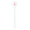 Fleur De Lis White Plastic 5.5" Stir Stick - Round - Single Stick