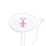 Fleur De Lis Oval Stir Sticks (Personalized)