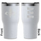 Fleur De Lis White RTIC Tumbler - Front and Back