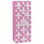 Fleur De Lis Wine Gift Bags - Matte (Personalized)