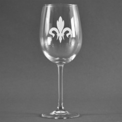 Fleur De Lis Wine Glass (Single)