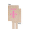 Fleur De Lis Wooden 6.25" Stir Stick - Rectangular - Single - Front & Back