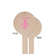 Fleur De Lis Wooden 6" Stir Stick - Round - Single Sided - Front & Back