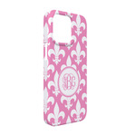 Fleur De Lis iPhone Case - Plastic - iPhone 13 Pro (Personalized)