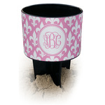 Fleur De Lis Black Beach Spiker Drink Holder (Personalized)