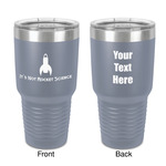 Rocket Science 30 oz Stainless Steel Tumbler - Grey - Double-Sided (Personalized)