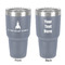 Rocket Science 30 oz Stainless Steel Ringneck Tumbler - Grey - Double Sided - Front & Back