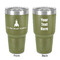 Rocket Science 30 oz Stainless Steel Ringneck Tumbler - Olive - Double Sided - Front & Back