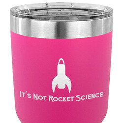 Rocket Science 30 oz Stainless Steel Tumbler - Pink - Single Sided (Personalized)