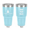 Rocket Science 30 oz Stainless Steel Ringneck Tumbler - Teal - Double Sided - Front & Back