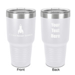 Rocket Science 30 oz Stainless Steel Tumbler - White - Double-Sided (Personalized)