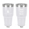 Rocket Science 30 oz Stainless Steel Ringneck Tumbler - White - Double Sided - Front & Back