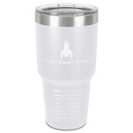 Rocket Science 30 oz Stainless Steel Tumbler - White - Single-Sided (Personalized)