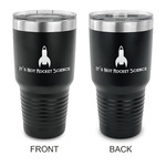 Rocket Science 30 oz Stainless Steel Tumbler - Black - Double Sided (Personalized)