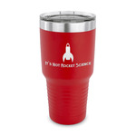 Rocket Science 30 oz Stainless Steel Tumbler - Red - Single Sided (Personalized)