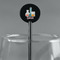 Rocket Science Black Plastic 5.5" Stir Stick - Round - Main