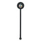 Rocket Science Black Plastic 5.5" Stir Stick - Round - Single Stick