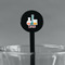 Rocket Science Black Plastic 7" Stir Stick - Round - Main