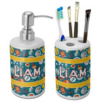 Rocket Science Ceramic Bathroom Accessories Set (Personalized)