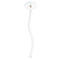 Rocket Science Clear Plastic 7" Stir Stick - Oval - Single Stick