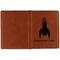 Rocket Science Cognac Leather Passport Holder Outside Single Sided - Apvl