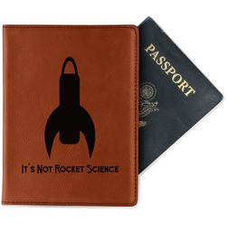 Rocket Science Passport Holder - Faux Leather - Single Sided (Personalized)