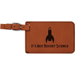 Rocket Science Leatherette Luggage Tag (Personalized)