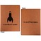 Rocket Science Cognac Leatherette Portfolios with Notepad - Large - Double Sided - Apvl