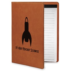 Rocket Science Leatherette Portfolio with Notepad - Small - Double Sided (Personalized)