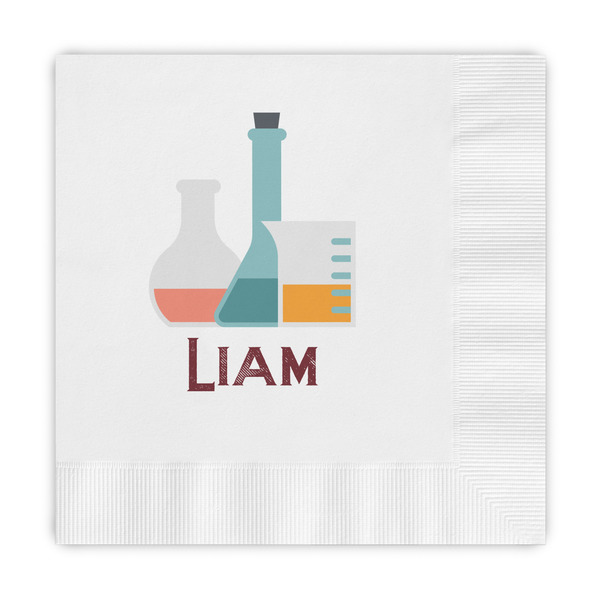 Custom Rocket Science Embossed Decorative Napkins (Personalized)