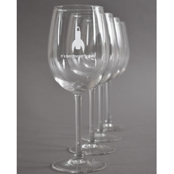 Rocket Science Wine Glasses (Set of 4) (Personalized)