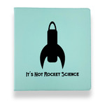 Rocket Science Leather Binder - 1" - Teal (Personalized)