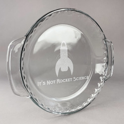 Rocket Science Glass Pie Dish - 9.5in Round (Personalized)