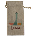 Rocket Science Large Burlap Gift Bag - Front (Personalized)