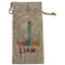 Rocket Science Large Burlap Gift Bags - Front