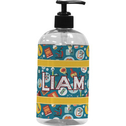 Rocket Science Plastic Soap / Lotion Dispenser (16 oz - Large - Black) (Personalized)