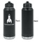 Rocket Science Laser Engraved Water Bottles - Front Engraving - Front & Back View