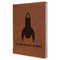 Rocket Science Leather Sketchbook - Large - Single Sided - Angled View