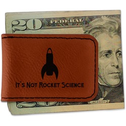 Rocket Science Leatherette Magnetic Money Clip - Single Sided (Personalized)