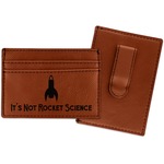 Rocket Science Leatherette Wallet with Money Clip (Personalized)