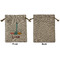 Rocket Science Medium Burlap Gift Bag - Front Approval