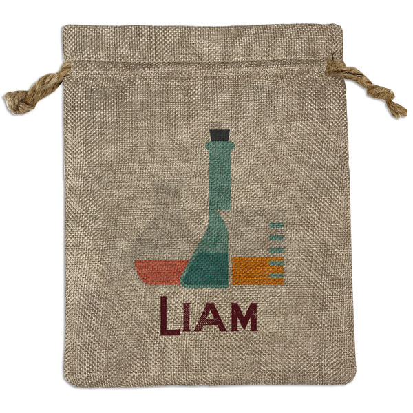 Custom Rocket Science Burlap Gift Bag (Personalized)