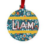 Rocket Science Metal Ball Ornament - Double Sided w/ Name or Text