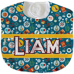 Rocket Science Velour Baby Bib w/ Name or Text