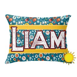 Rocket Science Outdoor Throw Pillow (Rectangular) (Personalized)