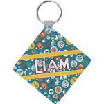 Rocket Science Diamond Plastic Keychain w/ Name or Text