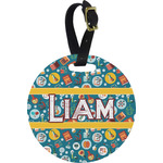 Rocket Science Plastic Luggage Tag - Round (Personalized)